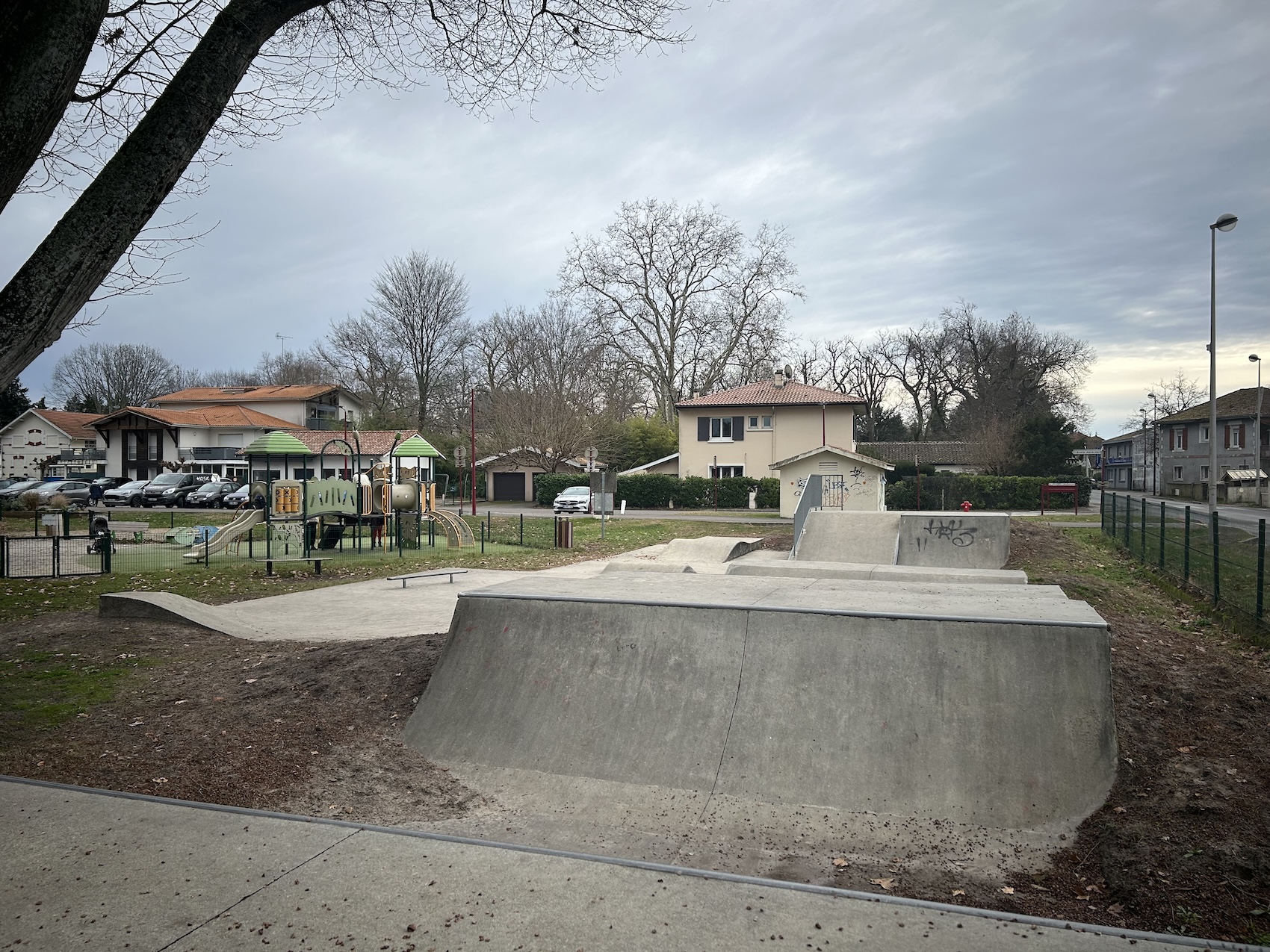 Parentis en Born skatepark